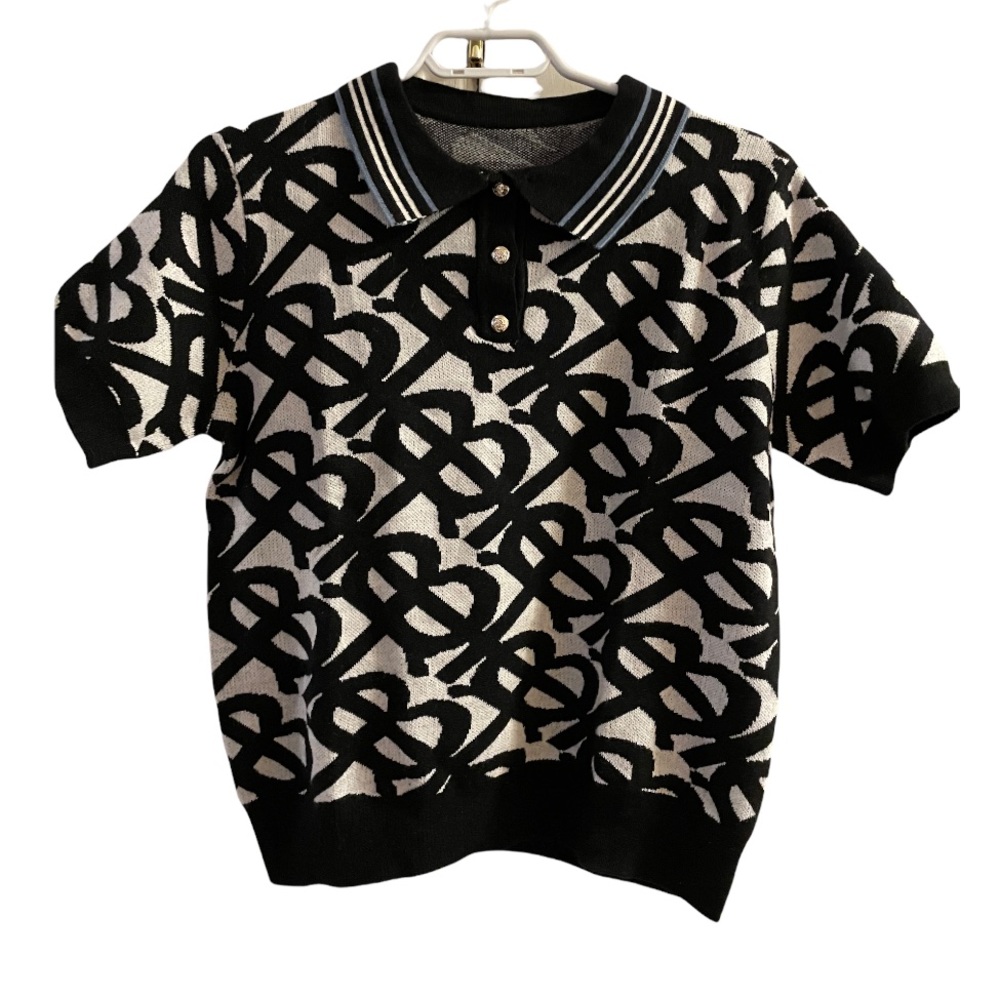 Short Sleeve with Collar, Size M